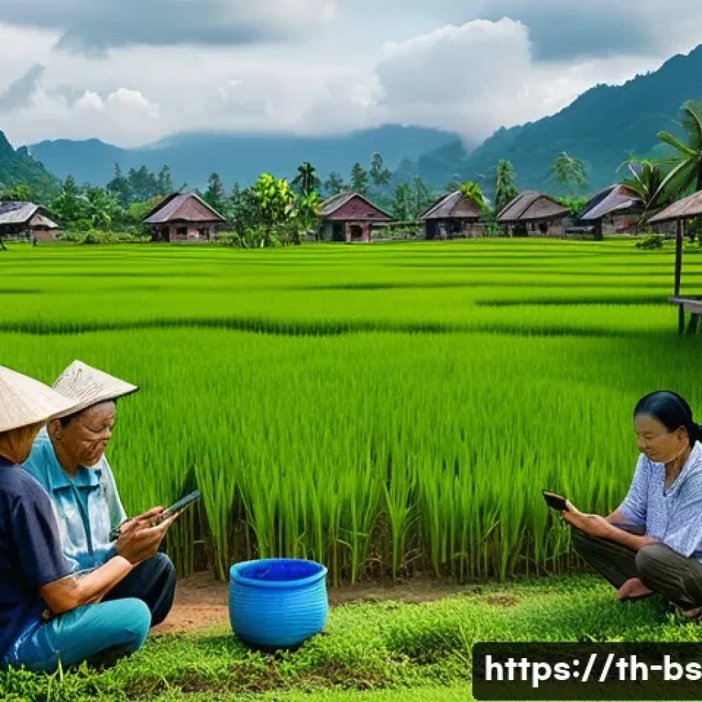 기후변화 시민 관측 참여의 동기 요인 - A diverse group of Thai community members, including adults and elderly people, actively participati...