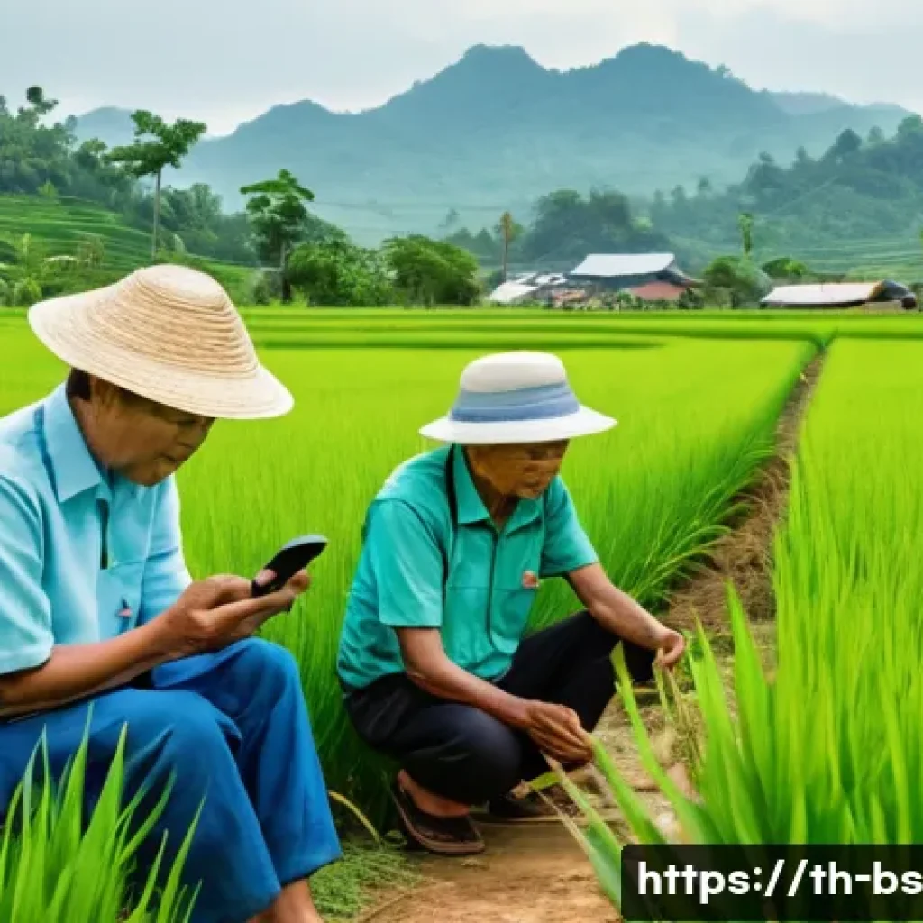 기후변화 시민 관측 프로젝트의 관리 방법 - A diverse group of Thai community members including farmers, students, and elderly people, all weari...