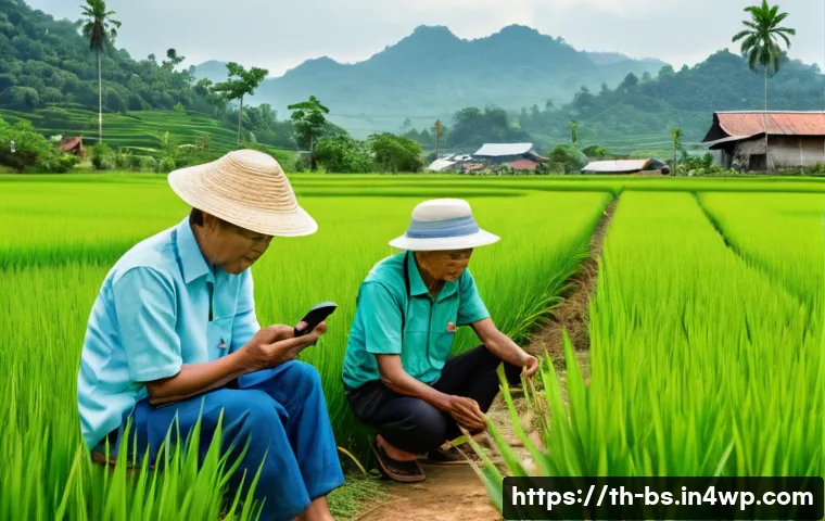 기후변화 시민 관측 프로젝트의 관리 방법 - A diverse group of Thai community members including farmers, students, and elderly people, all weari...