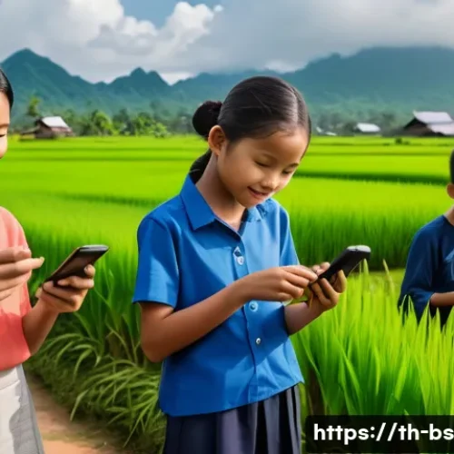 Home 33 기후변화 시민 관측 참여의 국제적 시사점 - A diverse group of Thai community members, including adults and children wearing modest clothing and...